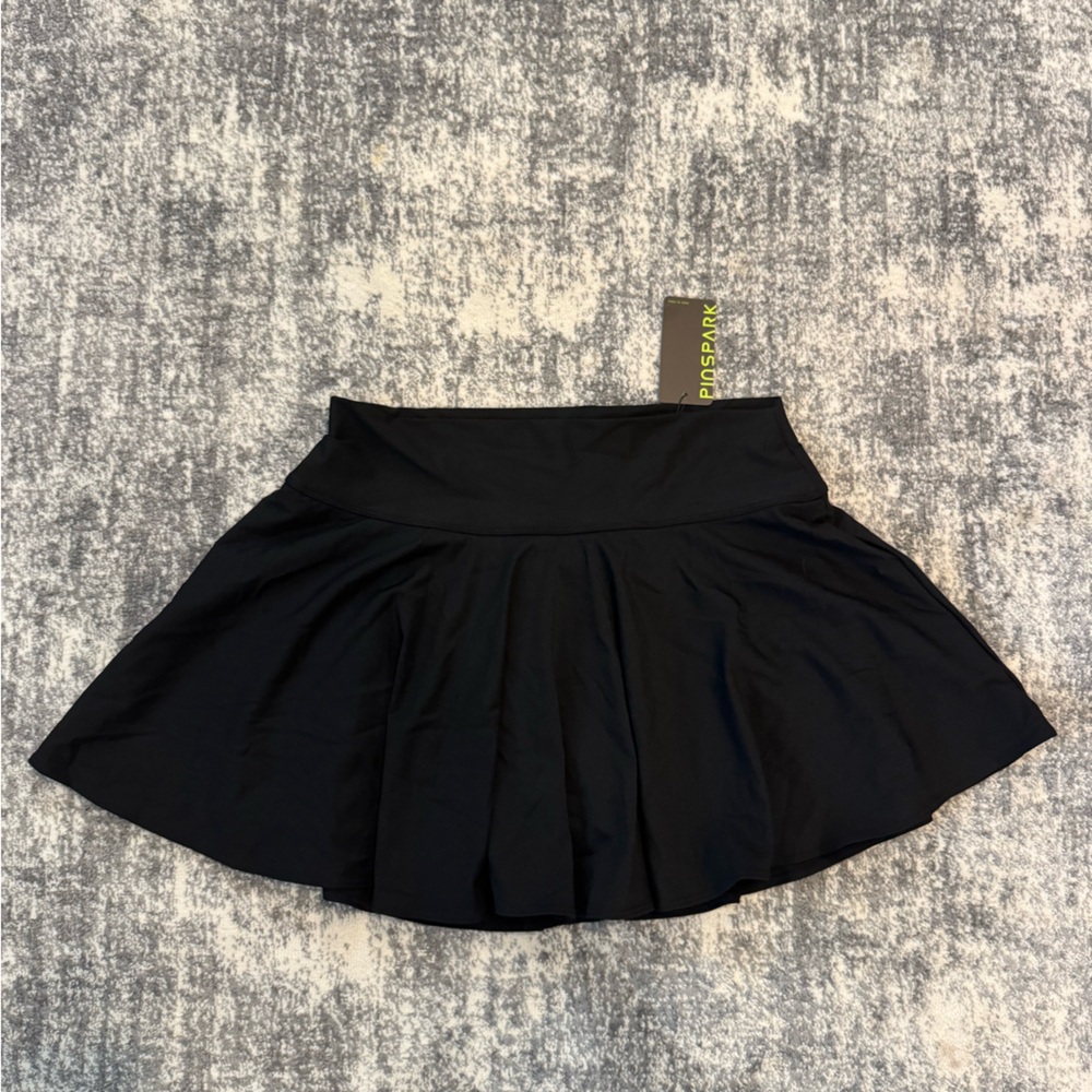 Black Mini Athletic Skort